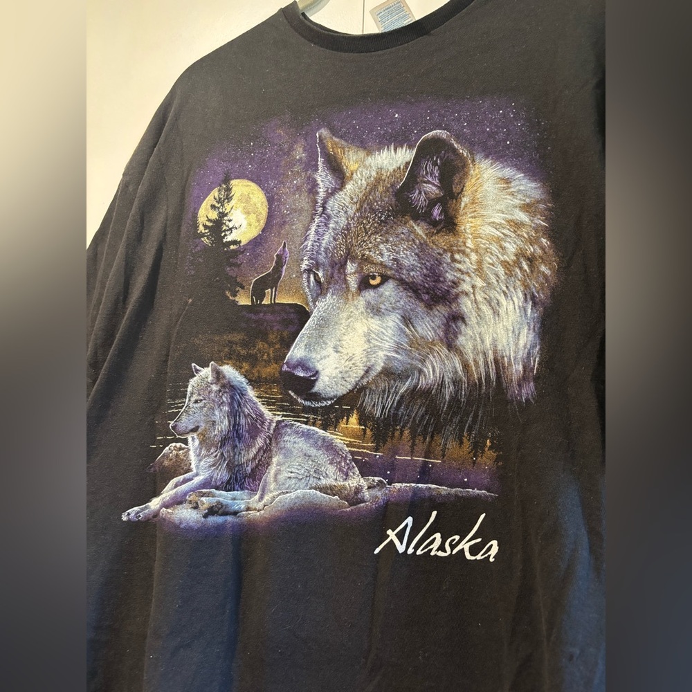 Vintage Wolf Alaska Destination Shirt